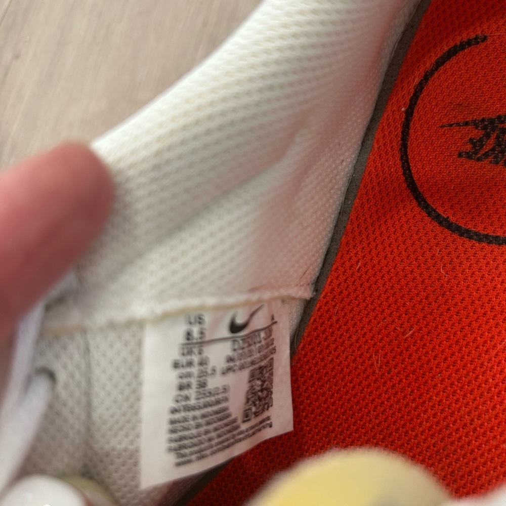 Nike White and Orange Athletic Waffle Shoes - Picture 2 of 7